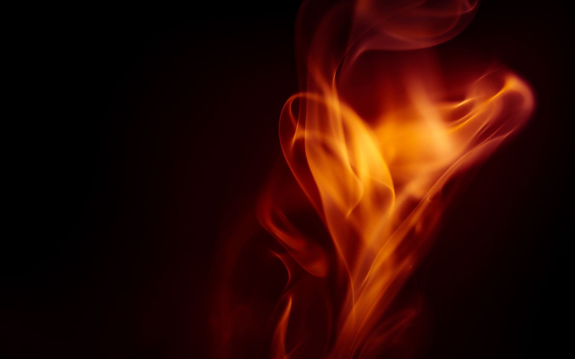 Fire flames representing passionate and bold Fire personality type