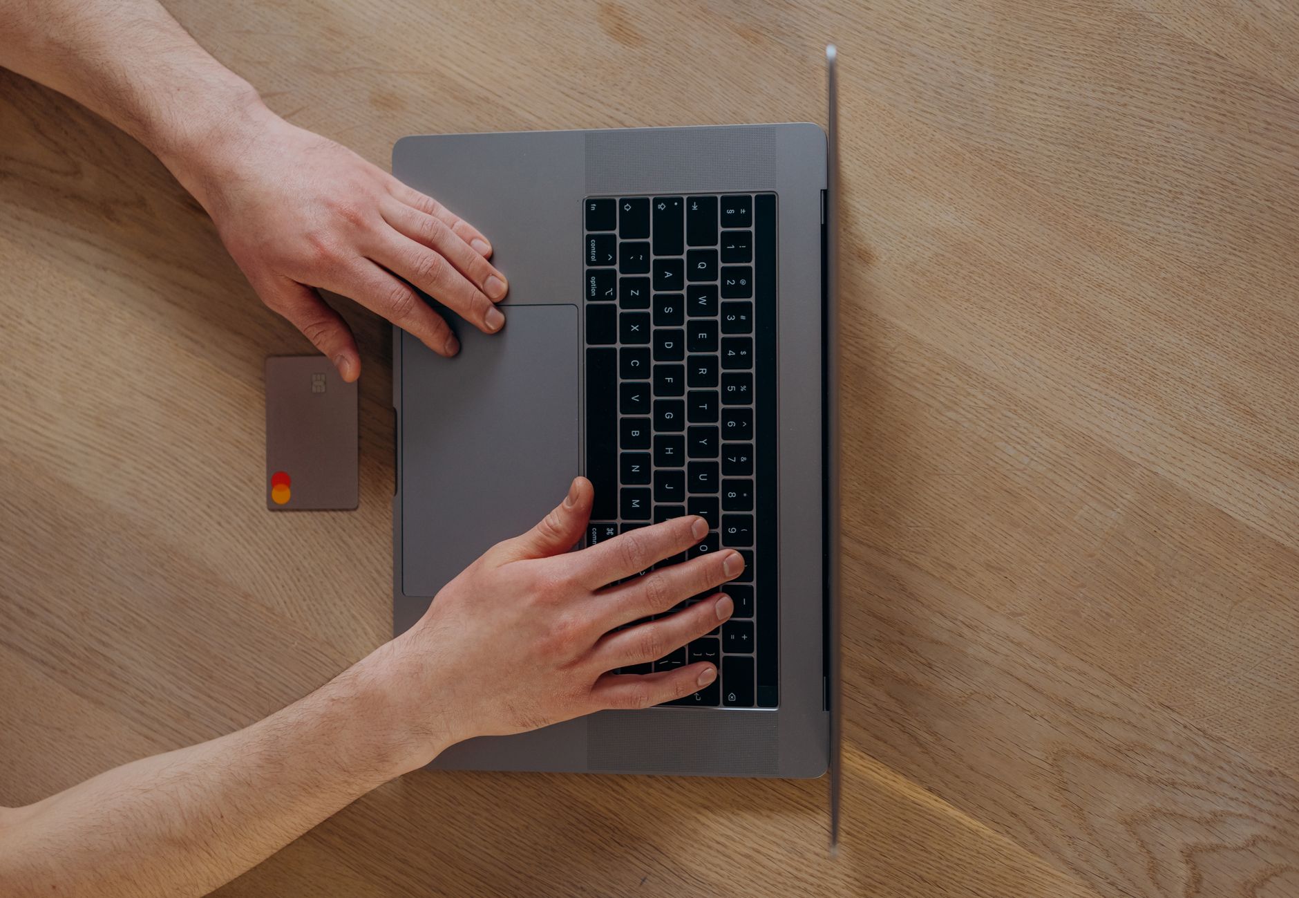 Person browsing securely on a laptop