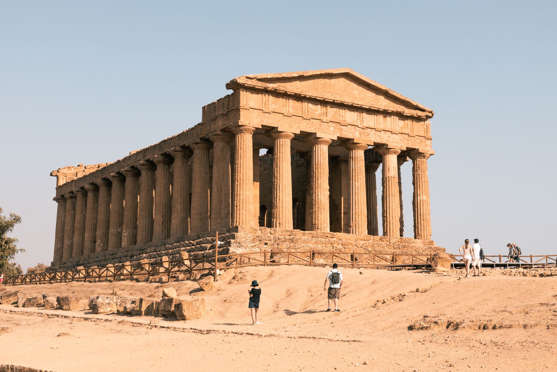 Ancient Greek temple ruins