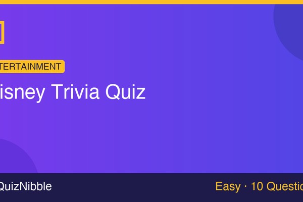 Disney Trivia Quiz