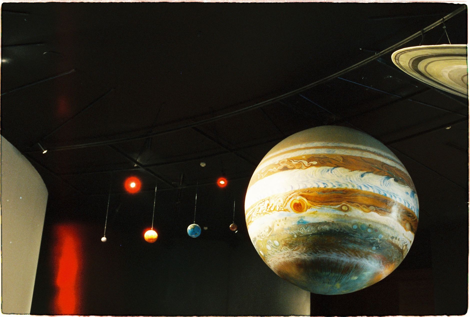 Solar system planets in space