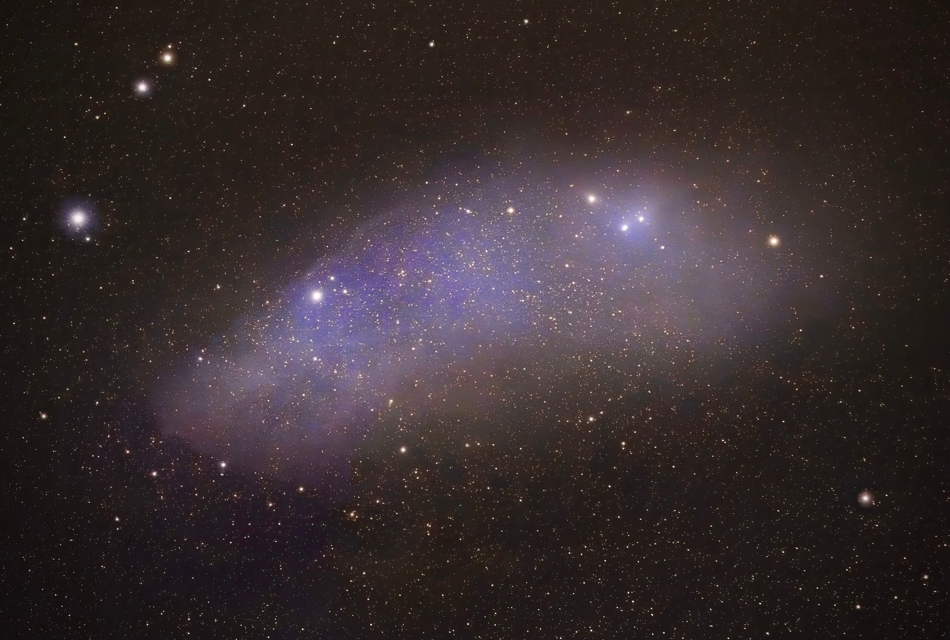 Galaxy and stars — deep space photograph