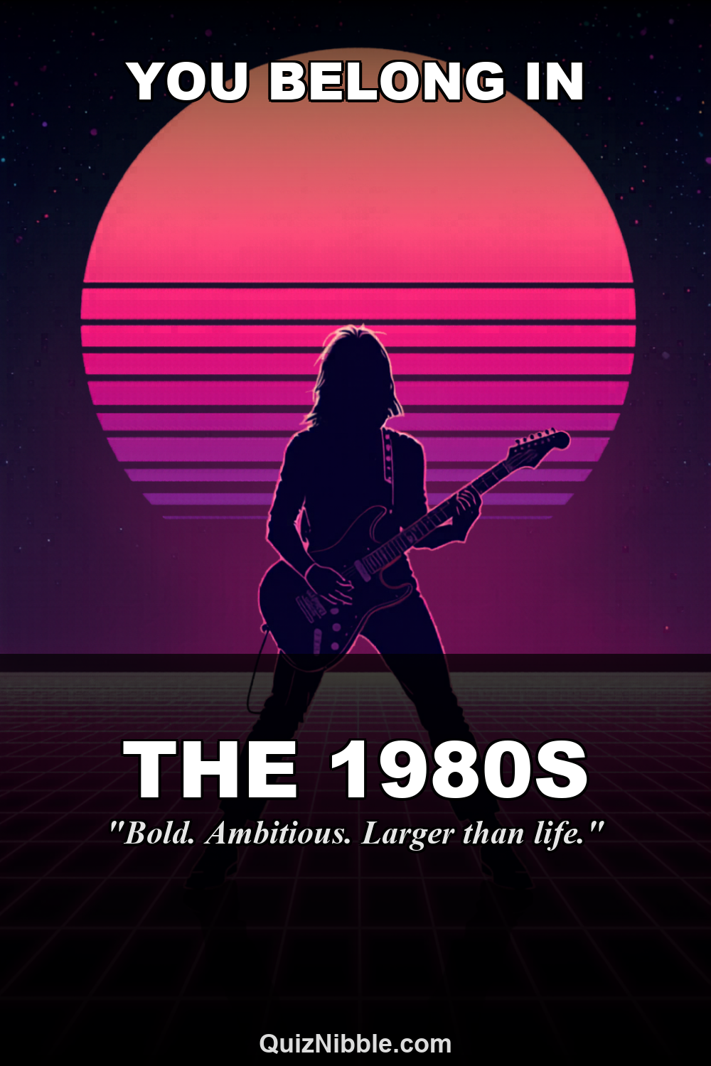 The 1980s result card for What Decade Do You Actually Belong In?
