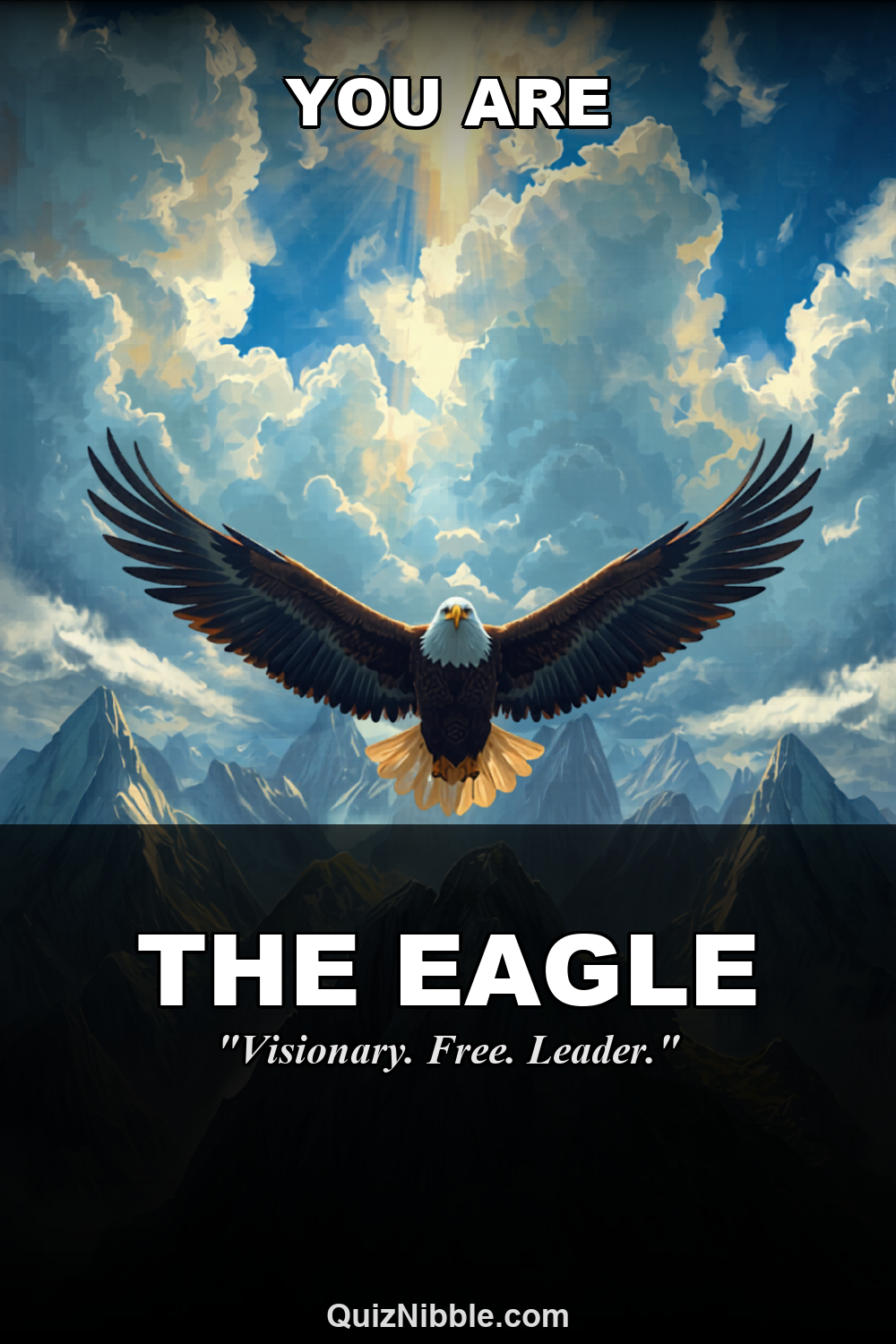 Eagle result card for What Is Your Spirit Animal?