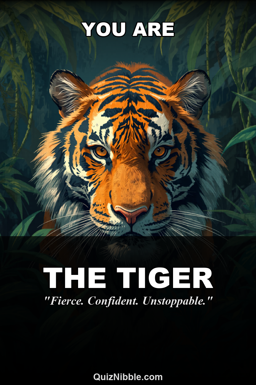 Tiger result card for What Is Your Spirit Animal?
