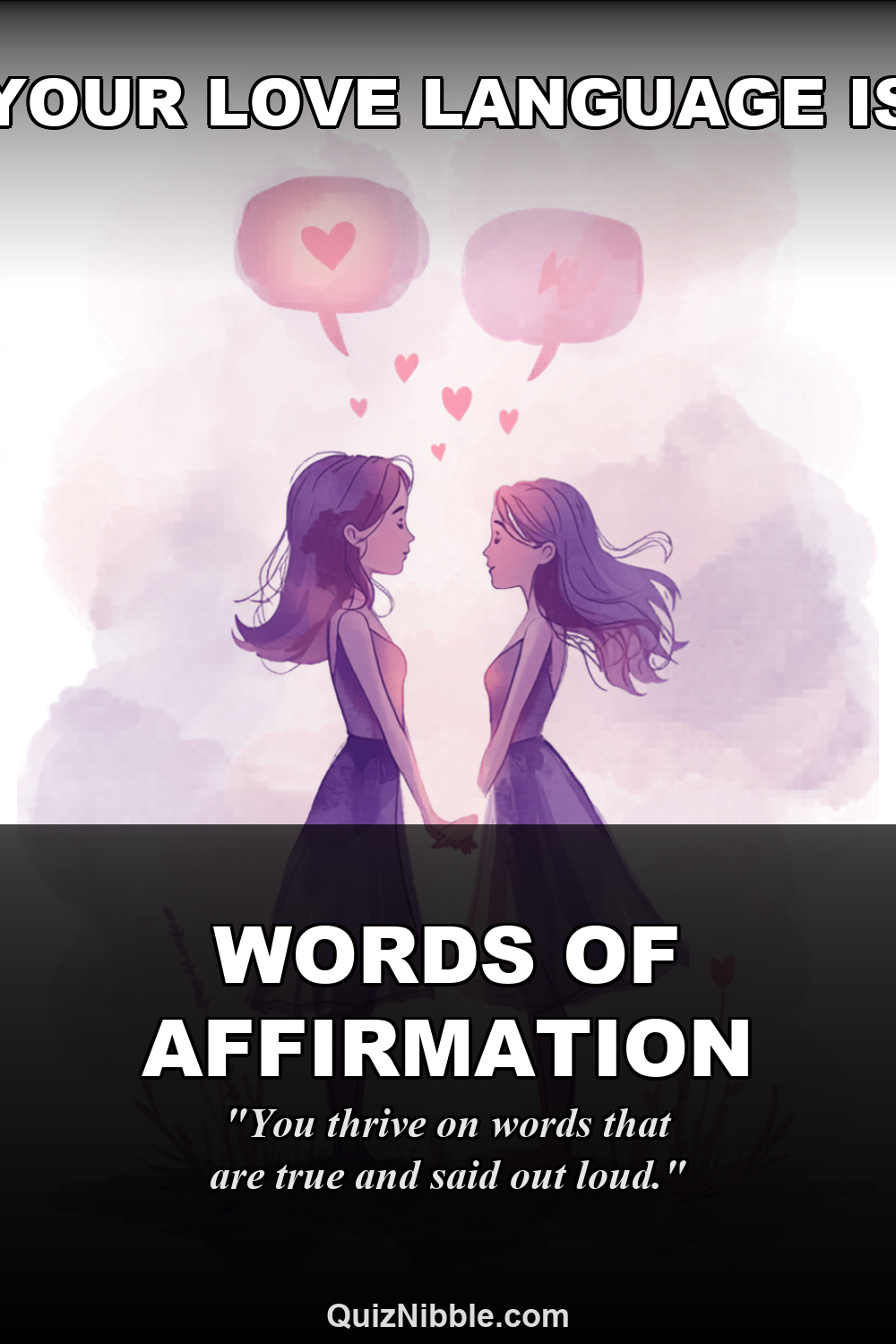Words of Affirmation result card for What's Your Love Language?