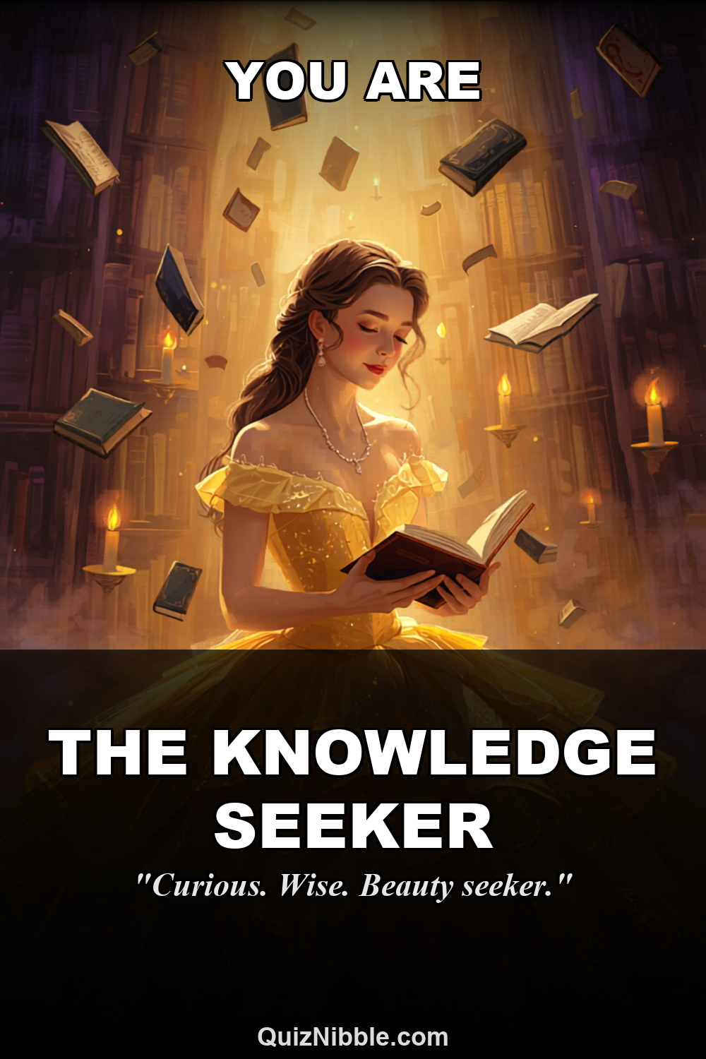 Belle result card for Which Disney Princess Are You?