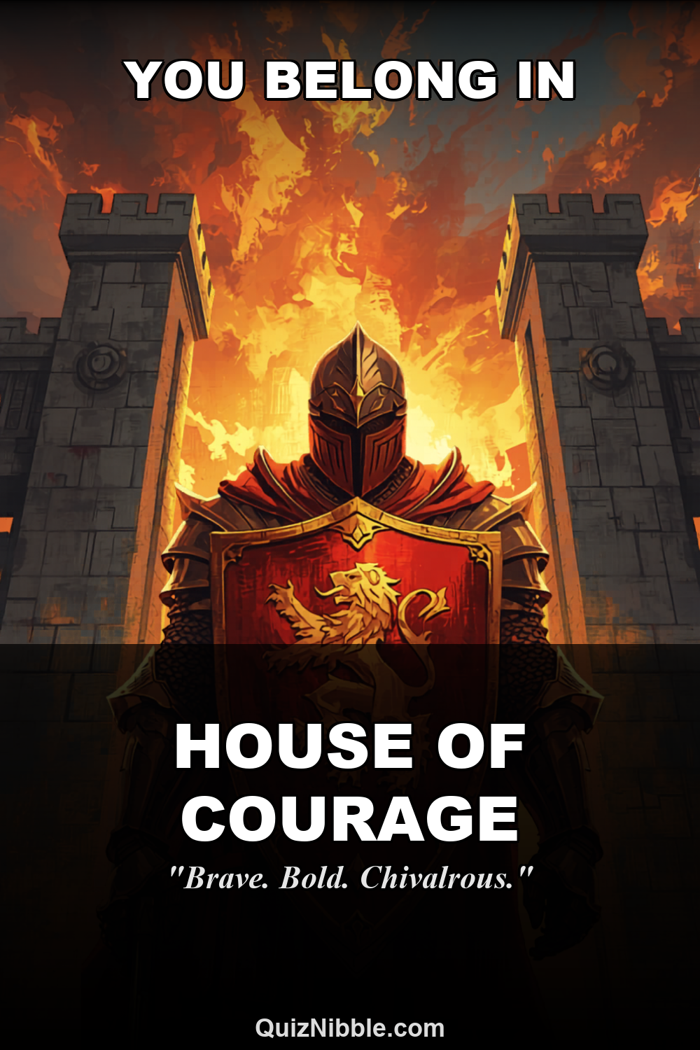 Gryffindor result card for Which Hogwarts House Are You In?