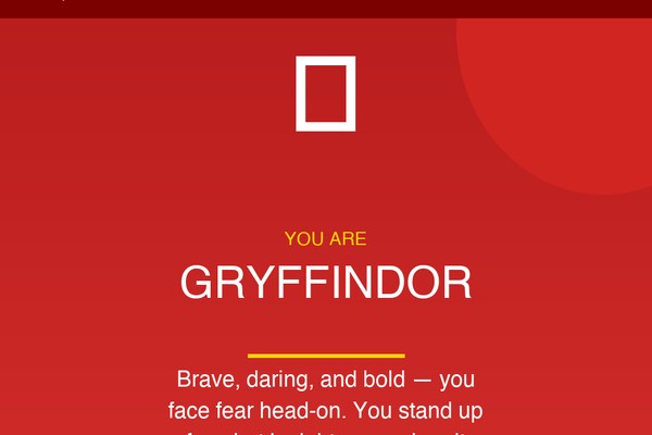 Which Hogwarts House Are You In?